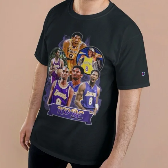 NWT Los Angeles Lakers Kobe Bryant Champion Short Sleeve Tee - Picture 2 of 2